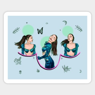 Female pop singer Sticker